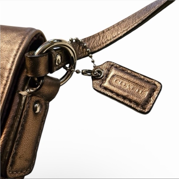 Coach Soho shoulder bag bronze metallic leather purse - Picture 4 of 6